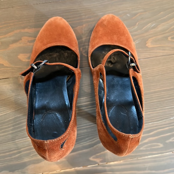 Suede platform heels. Size 38 - Picture 5 of 6